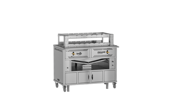Scheer Proline LV500A - 1500mm Gas Lava Rock Open Rear Rotisserie
