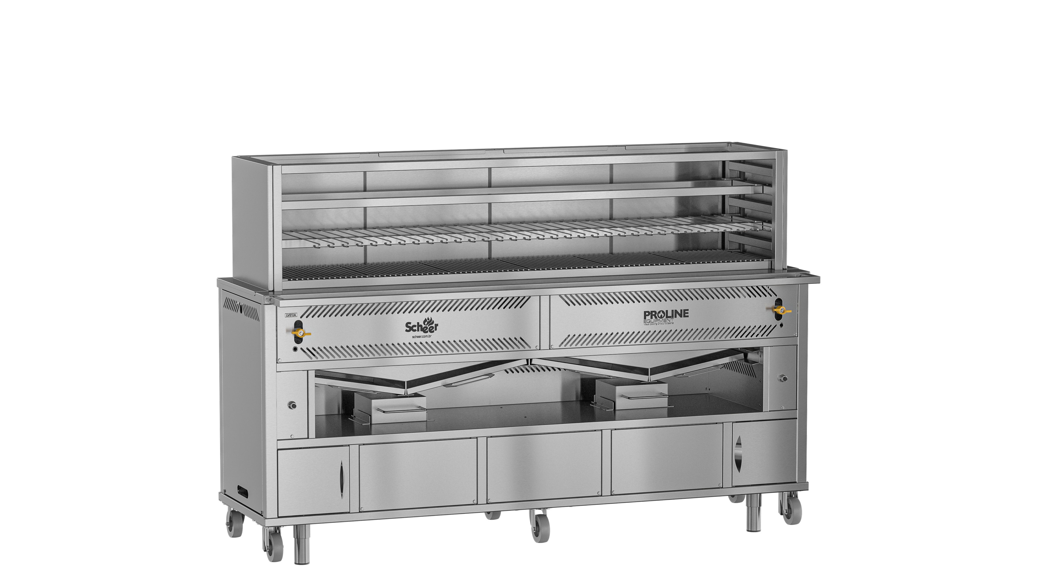 Scheer Proline LV610AC - 1500mm Gas Lava Rock Robata Grill