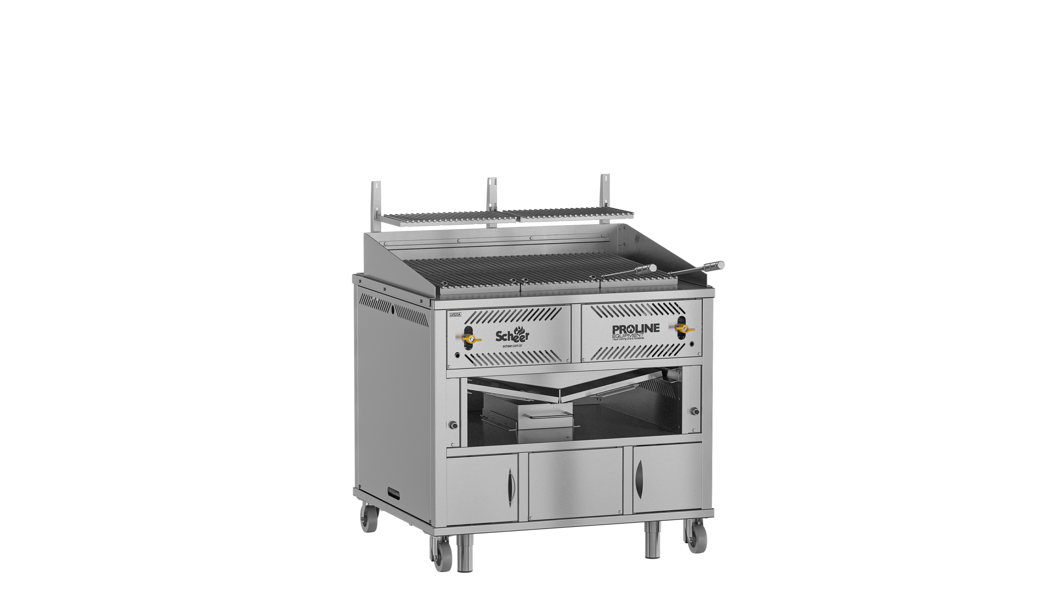 Scheer Proline LV620A - 1200mm Gas Lava Rock Grill