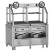 Scheer Proline LV675A - 1500mm Gas Lava Rock Twin Wheel Lift Grill