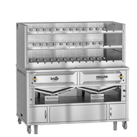 Scheer Proline LVR500A - 1200mm Gas Lava Rock Rotisserie