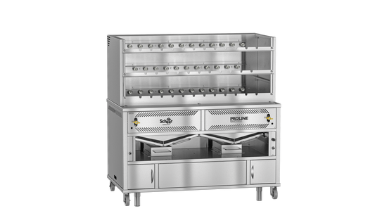 Scheer Proline LVR500A - 1500mm Gas Lava Rock Rotisserie