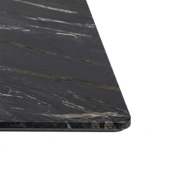 Square 70cm Super Matte Smart Table Top with Corsica Deluxe Table Base Dining Table