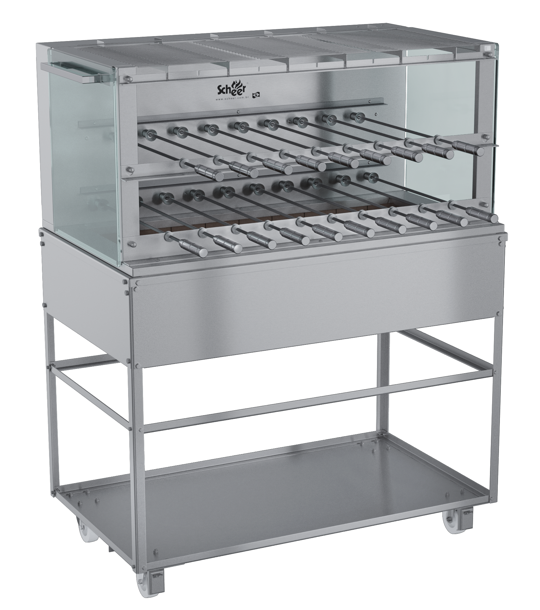 Scheer Proline Light Catering - 1200mm Charcoal Rotisserie
