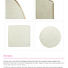Lime Beige Marble Sintered Stone Bar Table with White Discus Base