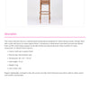 Lucien Oak Timber Bar Stool with Cane Seat and Backrest - Walnut