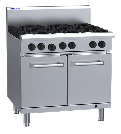 Luus RS-6B 6 Burner Range Oven