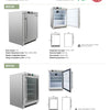 Exquisite MC210G - Glass Door Underbench Fridge