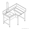 Fagor MCFD-1000I - Pre-Rinsing Sink Bench