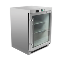 Exquisite MF210G - Glass Door Underbench Fridge