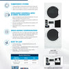 Maytag Commercial MLG22PD - Coin Or Card Operated Electric Stack Washer/Dryer