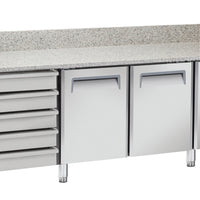 Saltas MPB0026 - Marble Top Pizza Fridge