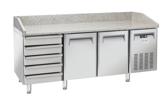 Saltas MPB0026 - Marble Top Pizza Fridge