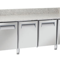 Saltas MPB0030 - Marble Top 3 Door Pizza Fridge