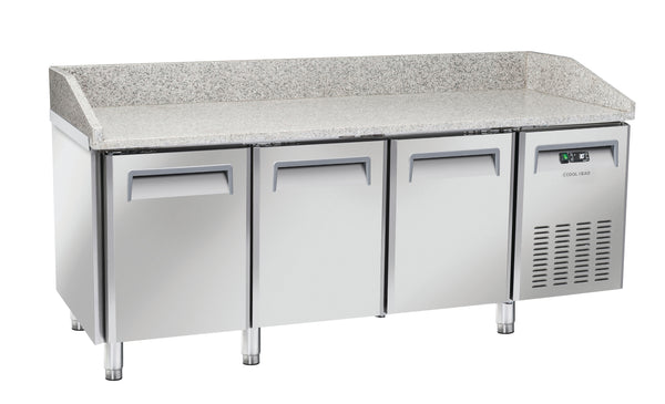 Saltas MPB0030 - Marble Top 3 Door Pizza Fridge