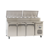Exquisite MTC363H - Three Door Prep Fridge