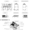 Roaster MU-GP2GC-R56 - Charcoal Oven and Parilla Combo