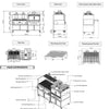 Roaster MU-GP2GC-R76 - Charcoal Oven and Parilla Combo