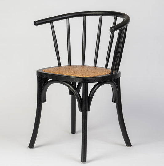 Marrow Timber Armchair with Rattan Seat
