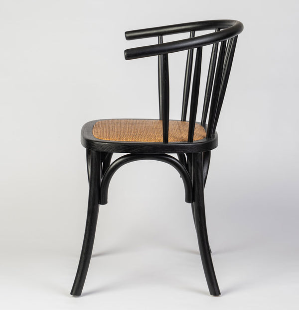 Marrow Timber Armchair with Rattan Seat