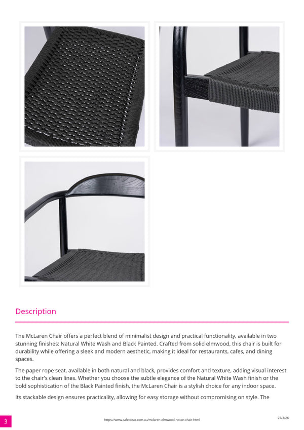 Mclaren Elmwood Rattan Armchair