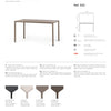 Nardi Piave 140x80cm Rectangular Outdoor Dining Table