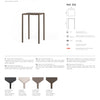 Nardi Piave 70cm Square Outdoor High Bar Table