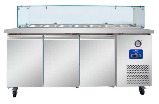 Norsk NSK-3100TNSAST 3 Door Salad Prep Fridge