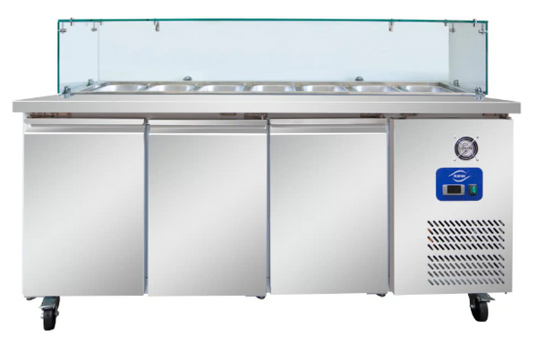 Norsk NSK-3100TNSAST 3 Door Salad Prep Fridge