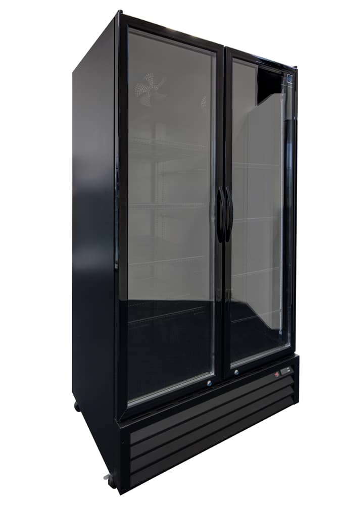 Norsk NSK-NG10000BLKNLB Double Door Display Fridge