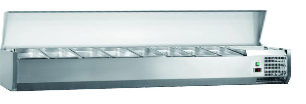 Norsk NSK-V1800SSST 1800mmW Countertop Salad Prep Fridge