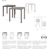 Nardi Cube 70 Outdoor Resin Square Table