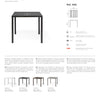 Nardi Cube 80 Outdoor Resin Square Table
