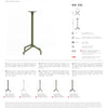 Nardi Frasca Aluminium High Fix Complete Outdoor Bar Table