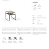 Nardi Pop Outdoor Resin Stackable Side Table with Shelf