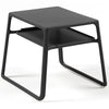 Nardi Pop Outdoor Resin Stackable Side Table with Shelf