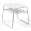 Nardi Pop Outdoor Resin Stackable Side Table with Shelf