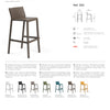 Nardi Trill Outdoor Resin Bar Stool 76cm Seat Height