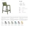 Nardi Trill Outdoor Resin Bar Stool Mini 65cm Seat Height
