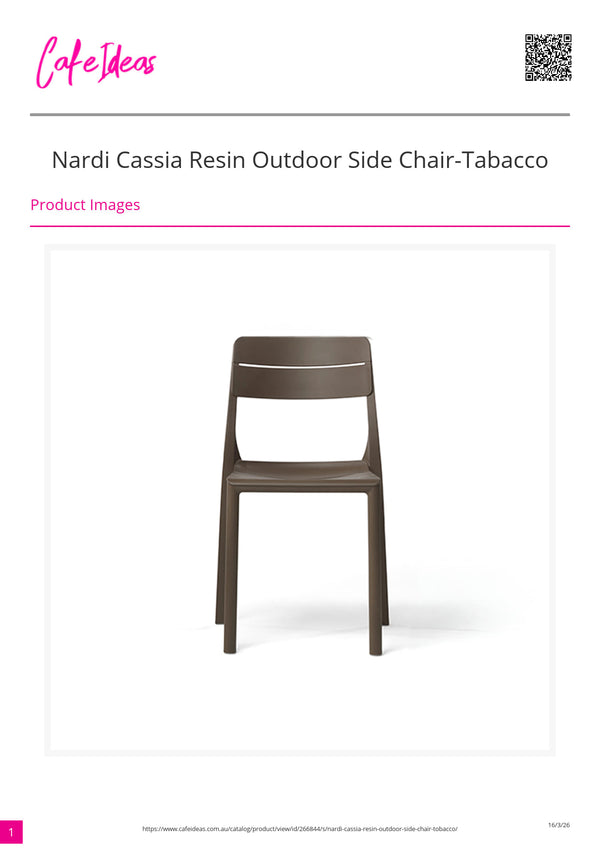 Nardi Cassia Resin Outdoor Side Chair