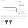 Nardi Rio Aluminium 210 Fix Outdoor Dining Table