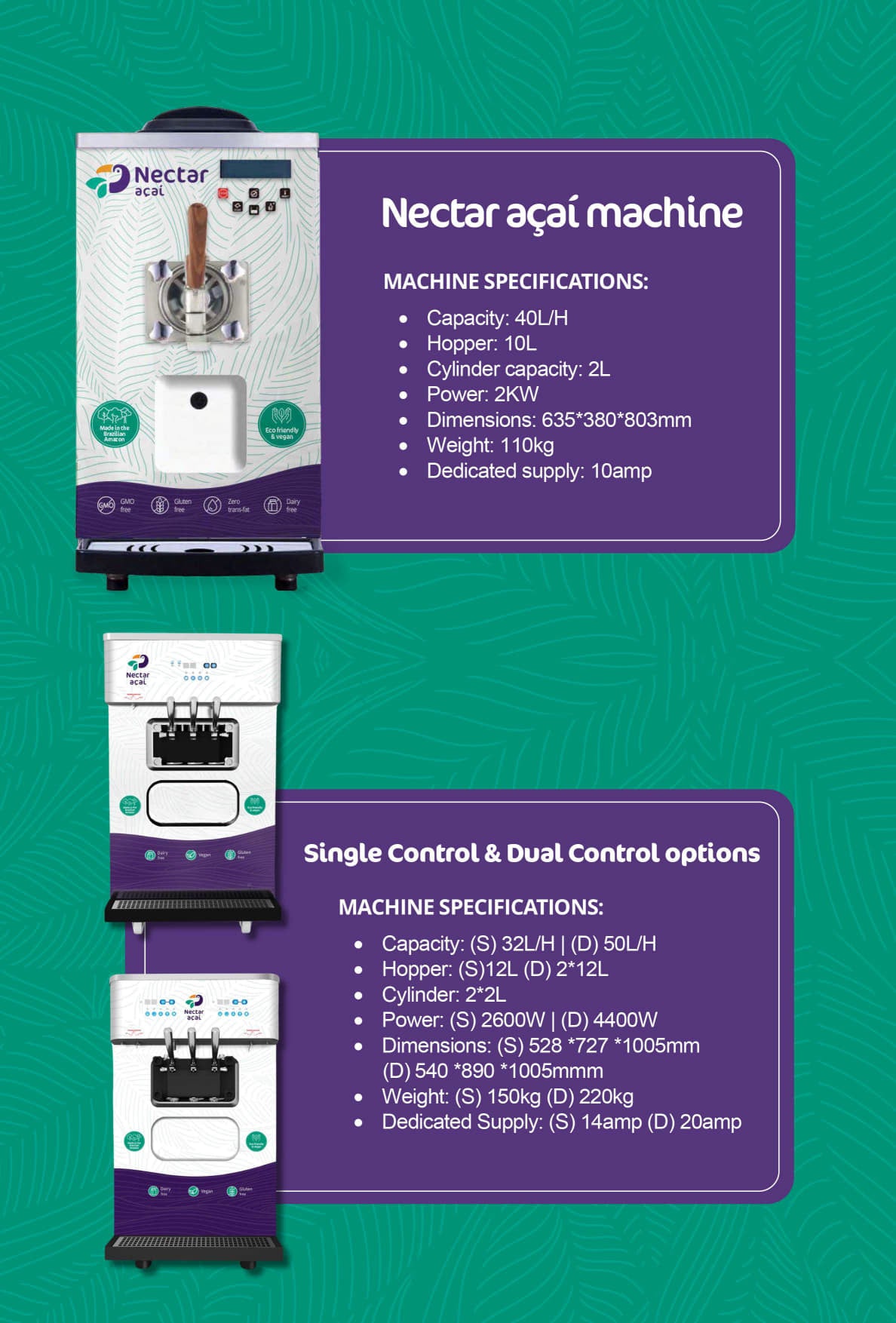 Nectar Fruits - Acai Machine | SilverChef