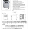 B+S Black OV-SB2-CBR3 - Two Burner Oven with Char Broiler