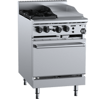 B+S Black OV-SB2-GRP3 - Two Burner Oven with Grill Plate