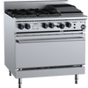 B+S Black OV-SB4-CBR3 - Four Burner Oven with Char Broiler