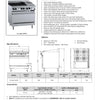 B+S Black OV-SB4-GRP3 - Four Burner Oven with Grill Plate
