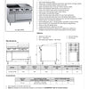 B+S Black OV-SB4-GRP6 - Four Burner Oven with Grill Plate