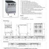 B+S Black OV-SB4 - Four Burner Range Oven