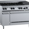 B+S Black OV-SB6-CBR3 - Six Burner Oven with Char Broiler