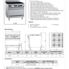B+S Black OV-SB6 - Six Burner Range Oven